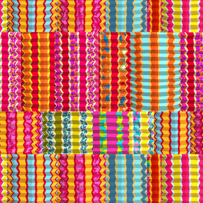 PRE - Order Festival by Odile Bailloeul - Zig Zag PWOB115.BRIGHT - Half Yard - November 2025 - Modern Fabric Shoppe