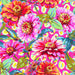 PRE - Order Festival by Odile Bailloeul - Zinnias PWOB120.PINK - Half Yard - November 2025 - Modern Fabric Shoppe
