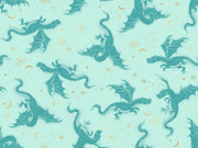 PRE - ORDER Fireglow by Sarah Watts - Etched Dragons RS 2131 13M - Mint - Half Yard - April 2026 - Modern Fabric Shoppe