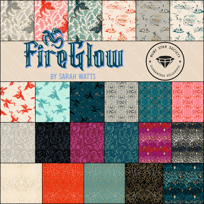 PRE - ORDER FireGlow by Sarah Watts - Fat Quarter Bundle - April 2026 - Modern Fabric Shoppe