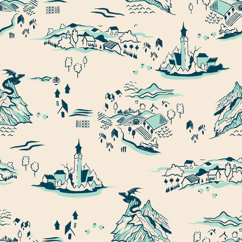 PRE - ORDER Fireglow by Sarah Watts - Mountain Town RS 2133 12 - Frost - Half Yard - April 2026 - Modern Fabric Shoppe