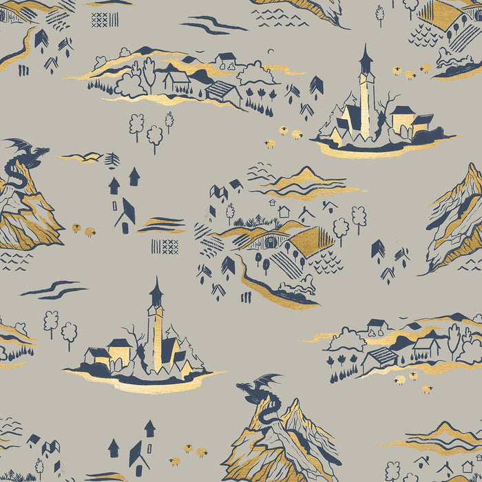 PRE - ORDER Fireglow by Sarah Watts - Mountain Town RS 2133 13M - Oyster - Half Yard - April 2026 - Modern Fabric Shoppe