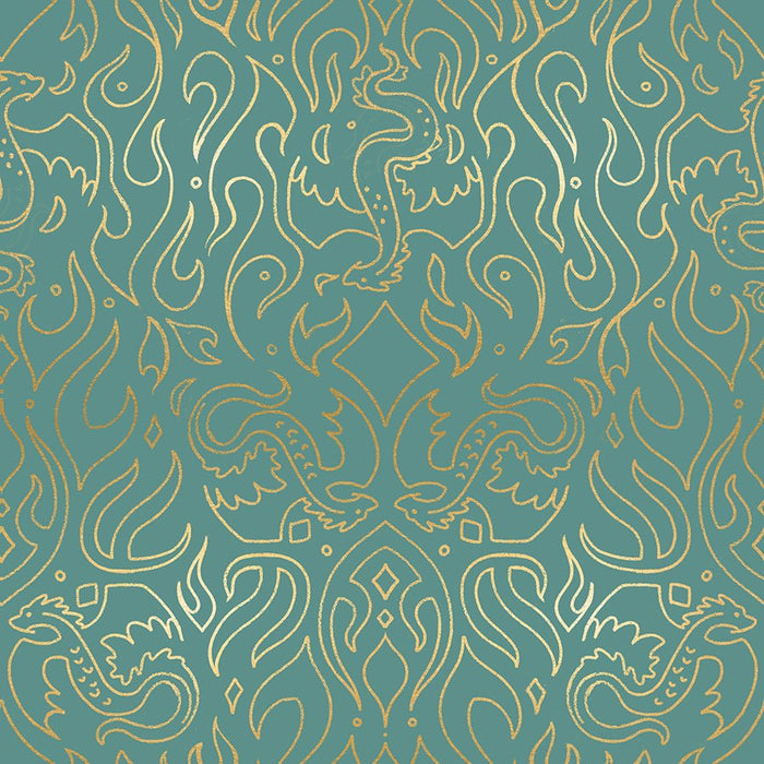 PRE - ORDER Fireglow by Sarah Watts - Scribe RS 2137 13M - Watercress - Half Yard - April 2026 - Modern Fabric Shoppe