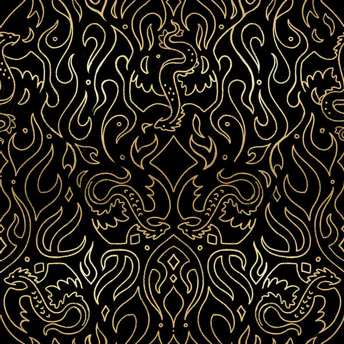 PRE - ORDER Fireglow by Sarah Watts - Scribe RS 2137 15M - Black - Half Yard - April 2026 - Modern Fabric Shoppe