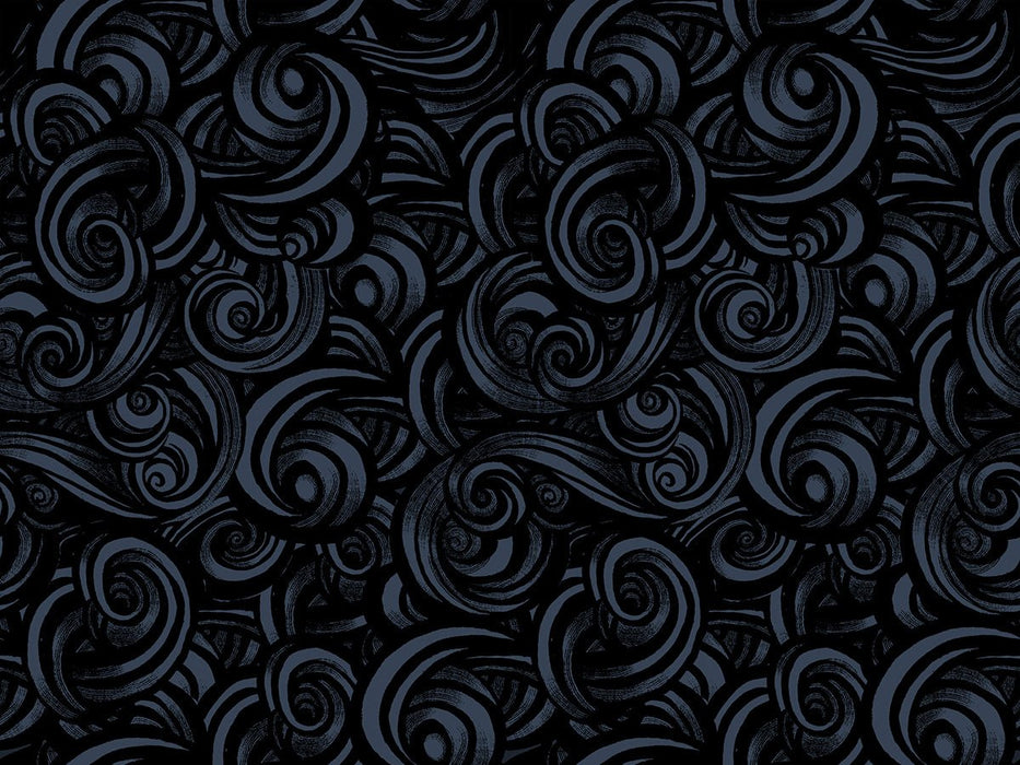 PRE - ORDER Fireglow by Sarah Watts - Smoke RS 2135 16 - Black - Half Yard - April 2026 - Modern Fabric Shoppe