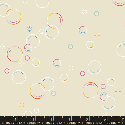PRE - Order Float by Rashida Coleman Hale - Bubbly RS 1146 12 Parchment - Half Yard - January 2027 - Modern Fabric Shoppe