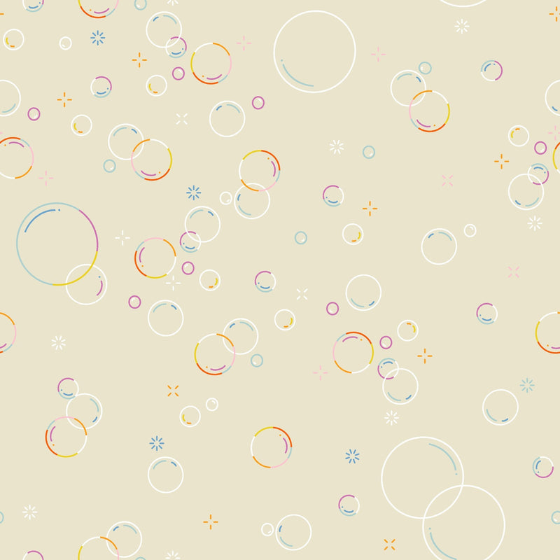 PRE - Order Float by Rashida Coleman Hale - Bubbly RS 1146 12 Parchment - Half Yard - January 2027 - Modern Fabric Shoppe
