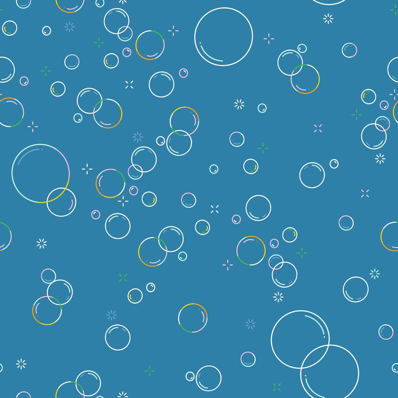 PRE - Order Float by Rashida Coleman Hale - Bubbly RS 1146 19 Parachute Blue - Half Yard - January 2027 - Modern Fabric Shoppe