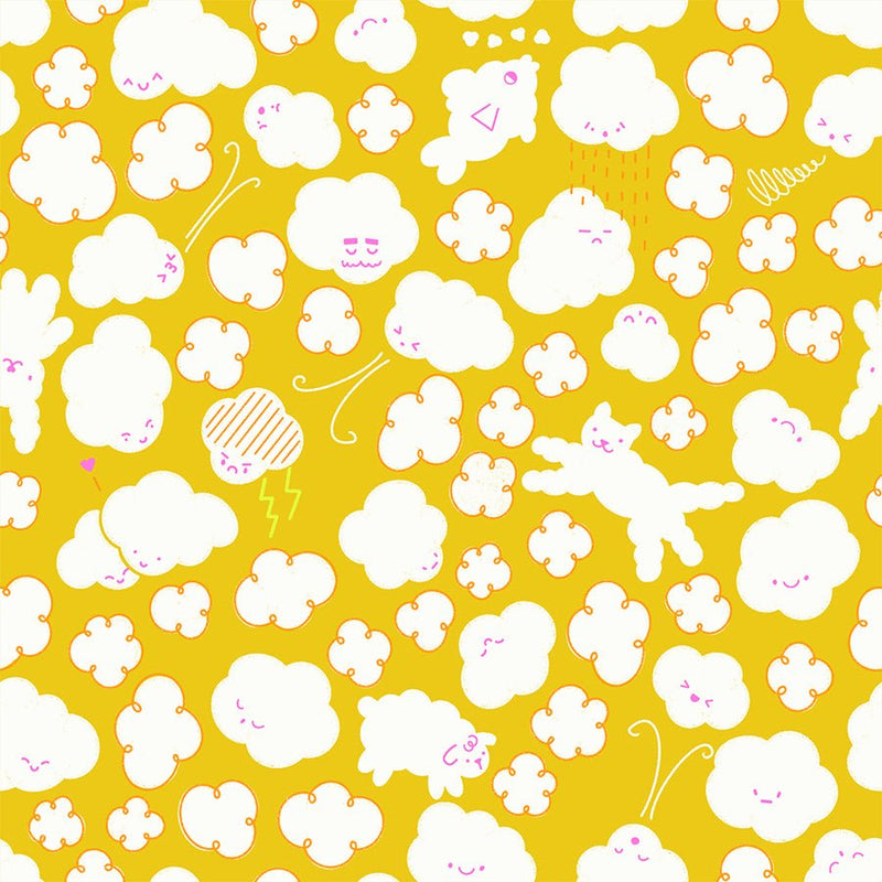 PRE - Order Float by Rashida Coleman Hale - Cloudy RS 1144 12 Starfruit - Half Yard - January 2027 - Modern Fabric Shoppe