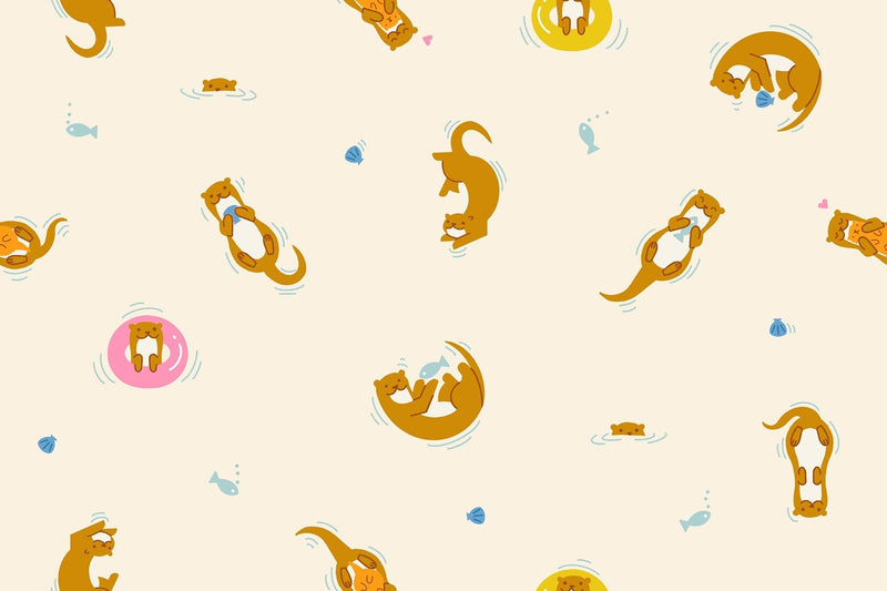 PRE - Order Float by Rashida Coleman Hale - Otterly RS 1145 11 Natural - Half Yard - January 2027 - Modern Fabric Shoppe