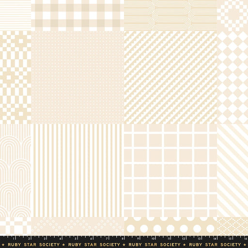 PRE - Order Float by Rashida Coleman Hale - Sample Cheater RS 1149 15 Parchment - Half Yard - January 2027 - Modern Fabric Shoppe