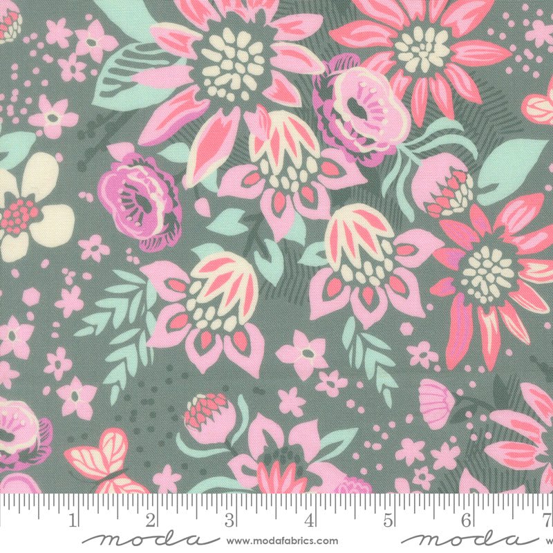 PRE - Order Floriori by Kate Spain - Floret 27350 15 Fog - Half Yard - January 2027 - Modern Fabric Shoppe