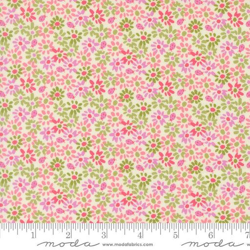 PRE - Order Floriori by Kate Spain - Ladybug 27353 11 Flamingo - Half Yard - January 2027 - Modern Fabric Shoppe