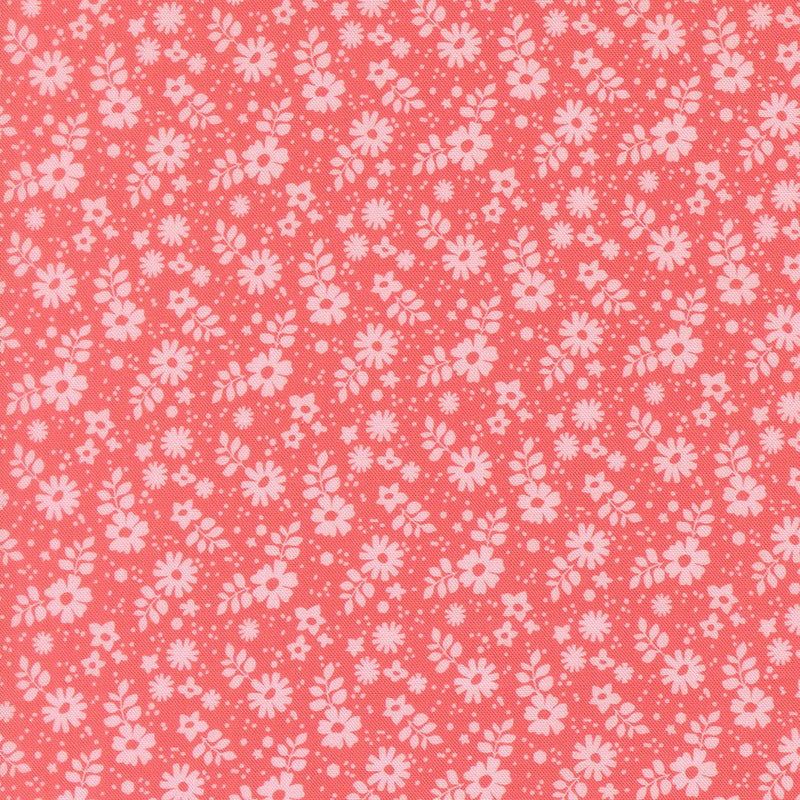 PRE - Order Floriori by Kate Spain - Petaline 27355 12 Flamingo - Half Yard - January 2027 - Modern Fabric Shoppe