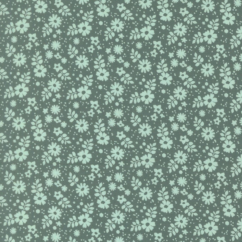 PRE - Order Floriori by Kate Spain - Petaline 27355 17 Fog - Half Yard - January 2027 - Modern Fabric Shoppe
