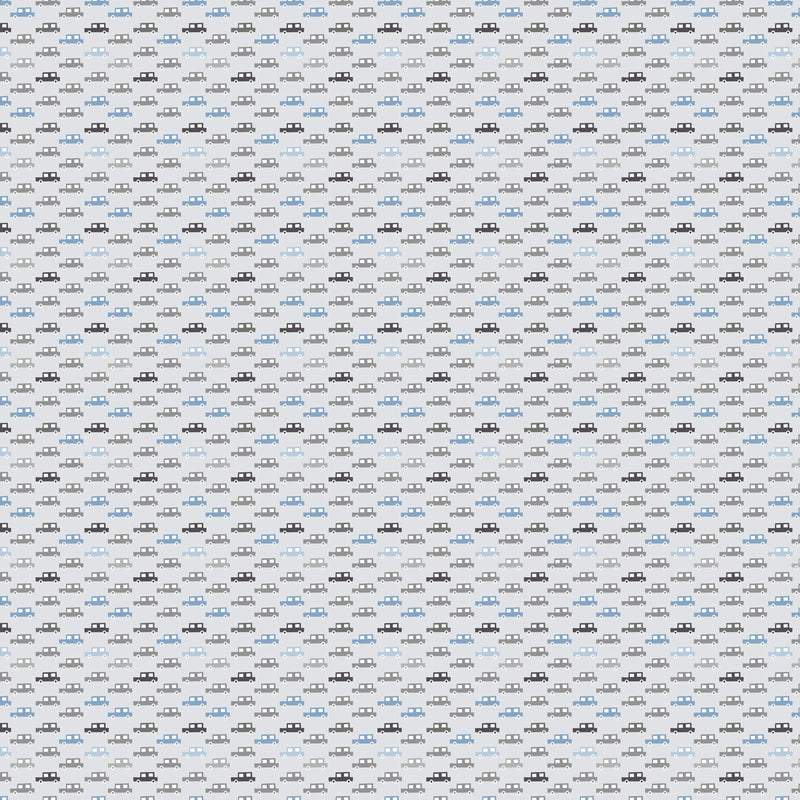 PRE - Order Fossil Folks by Julian Phillips - Cars 91013 - 91 Gray - Half Yard - June 2025 - Modern Fabric Shoppe