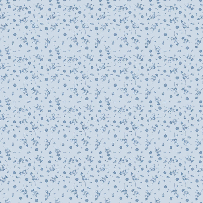 PRE - Order Fossil Folks by Julian Phillips - Fossils 91011 - 42 Blue - Half Yard - June 2025 - Modern Fabric Shoppe