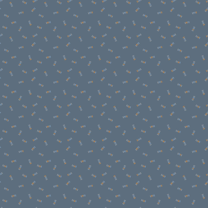 PRE - Order Fossil Folks by Julian Phillips - Rawr 91016 - 45 Navy - Half Yard - June 2025 - Modern Fabric Shoppe