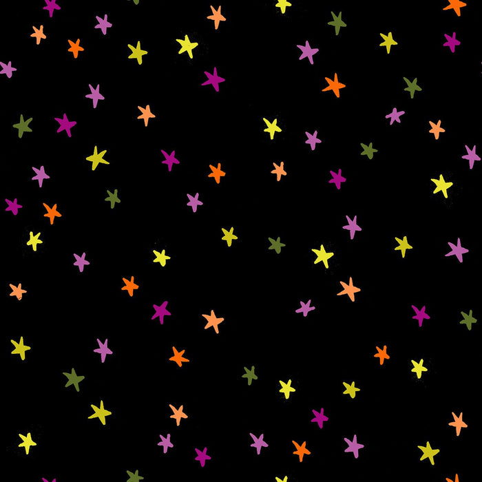 PRE - ORDER Freaky Familiar - Collaboration by Ruby Star Society - Starry RS 4109 98 - Spooky Black - Half Yard - June 2026 - Modern Fabric Shoppe