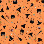 PRE - ORDER Freaky Familiar - Collaboration by Ruby Star Society - Witchy Women RS 5195 12 - Pumpkin - Half Yard - June 2026 - Modern Fabric Shoppe