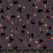 PRE - ORDER Freaky Familiar - Collaboration by Ruby Star Society - Witchy Women RS 5195 16 - Eggplant - Half Yard - June 2026 - Modern Fabric Shoppe