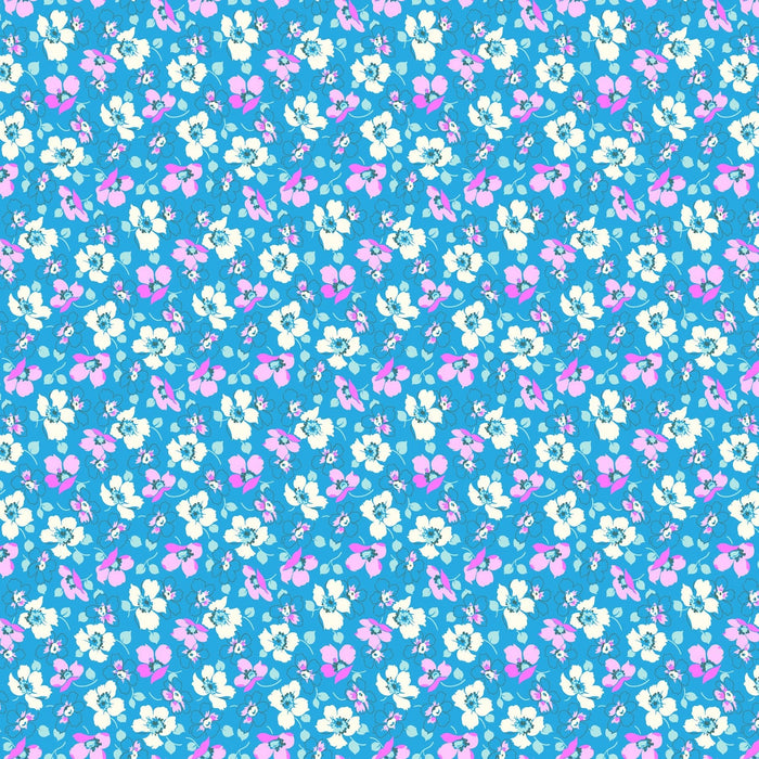 PRE - Order Full Bloom by Heather Bailey - Full Bloom Grace 91088 - 42 Blue - Half Yard - May 2025 - Modern Fabric Shoppe