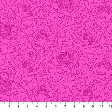 PRE - Order Full Bloom by Heather Bailey - Peony 91093 - 28 Violet - Half Yard - May 2025 - Modern Fabric Shoppe