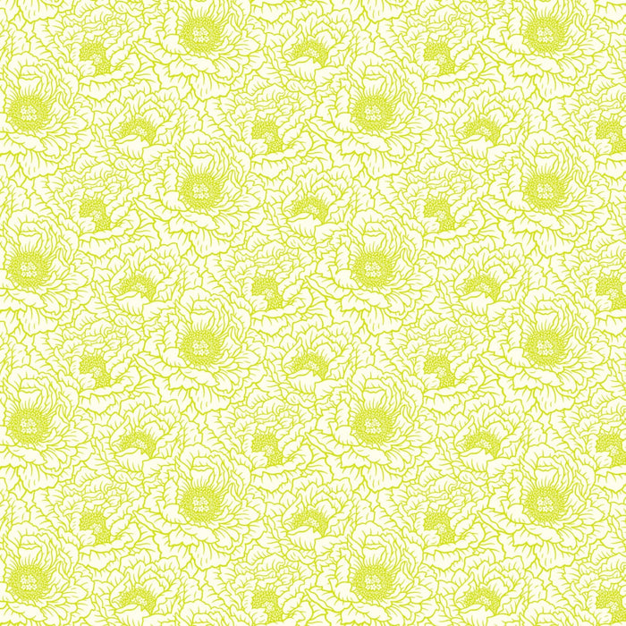 PRE - Order Full Bloom by Heather Bailey - Peony 91093 - 50 Cream - Half Yard - May 2025 - Modern Fabric Shoppe