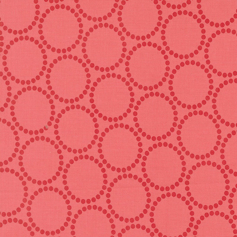 PRE - ORDER Funny Valentine by Lizzy House - Coral 37136 23 - Half Yard - November 2025 - Modern Fabric Shoppe