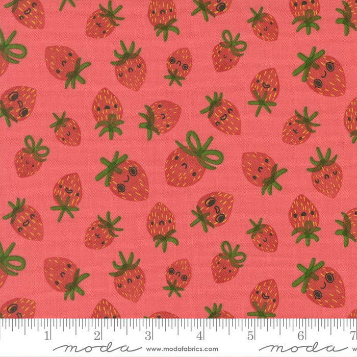 PRE - ORDER Funny Valentine by Lizzy House - Coral 37142 14 - Half Yard - November 2025 - Modern Fabric Shoppe