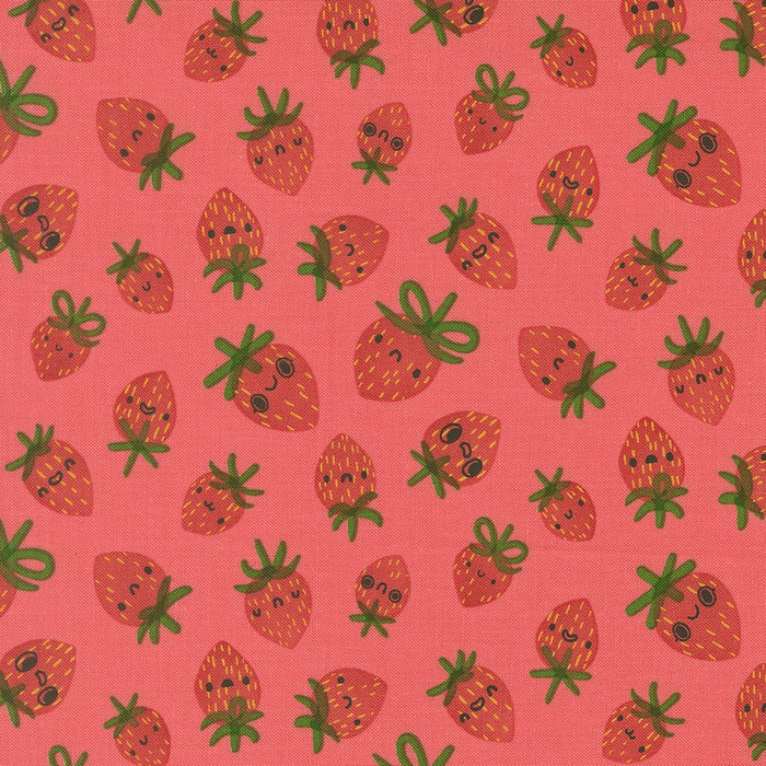 PRE - ORDER Funny Valentine by Lizzy House - Coral 37142 14 - Half Yard - November 2025 - Modern Fabric Shoppe