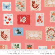 PRE - ORDER Funny Valentine by Lizzy House - Coral 37143 14 - Half Yard - November 2025 - Modern Fabric Shoppe