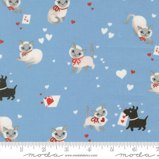 PRE - ORDER Funny Valentine by Lizzy House - Sky 37140 25 - Half Yard - November 2025 - Modern Fabric Shoppe