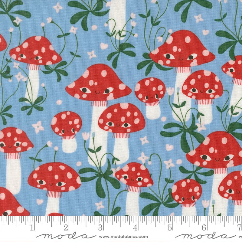 PRE - ORDER Funny Valentine by Lizzy House - Sky 37141 25 - Half Yard - November 2025 - Modern Fabric Shoppe