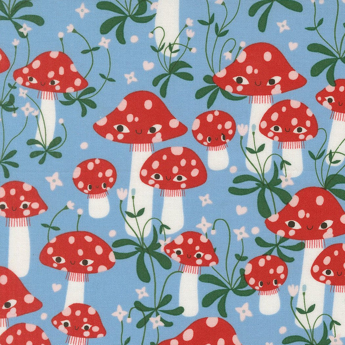 PRE - ORDER Funny Valentine by Lizzy House - Sky 37141 25 - Half Yard - November 2025 - Modern Fabric Shoppe