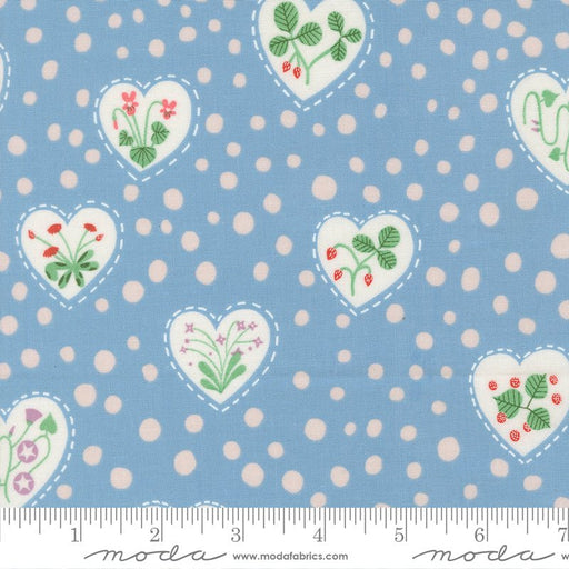 PRE - ORDER Funny Valentine by Lizzy House - Sky 37144 25 - Half Yard - November 2025 - Modern Fabric Shoppe