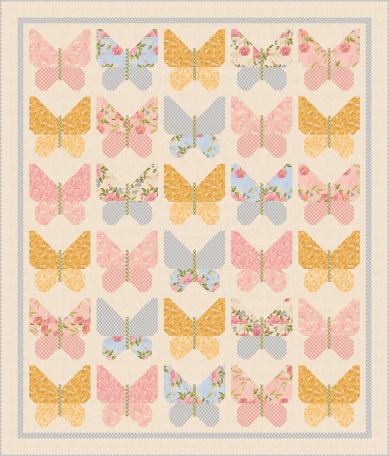 PRE - ORDER Garden Butterflies Quilt Kit featuring My Secret Garden by Stacy Iest Hsu - July 2026 - Modern Fabric Shoppe