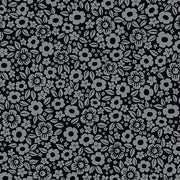 PRE - Order Ghostly Garden by KP Creates - Floral Fright A - 10197 - K Black - Half Yard - March 2026 - Modern Fabric Shoppe
