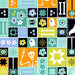 PRE - Order Ghostly Garden by KP Creates - Sew Spooky A - 10195 - T Aqua - Half Yard - March 2026 - Modern Fabric Shoppe