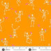 PRE - Order Ghostly Garden by KP Creates - Skelton Jig A - 10196 - O Orange - Half Yard - March 2026 - Modern Fabric Shoppe