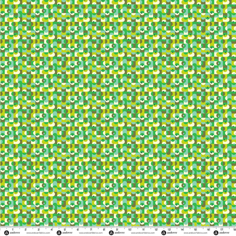 PRE-ORDER Glam by Libs Elliott- Disco Dots Grass A-10945-G- Half Yard- June 2027 - Modern Fabric Shoppe