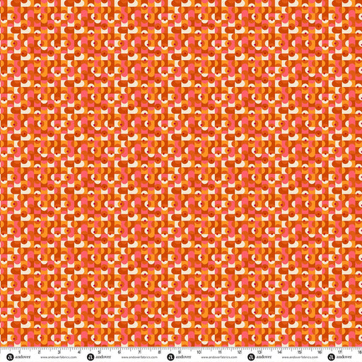 PRE-ORDER Glam by Libs Elliott- Disco Dots Spice A-10945-O- Half Yard- June 2027 - Modern Fabric Shoppe