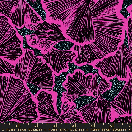 PRE - Order Glow Garden by Sarah Watts - Black RS 2113 17 - Half Yard - June 2025 - Modern Fabric Shoppe
