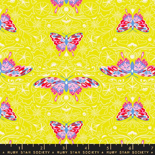 PRE - Order Glow Garden by Sarah Watts - Citron RS 2116 14N - Half Yard - June 2025 - Modern Fabric Shoppe