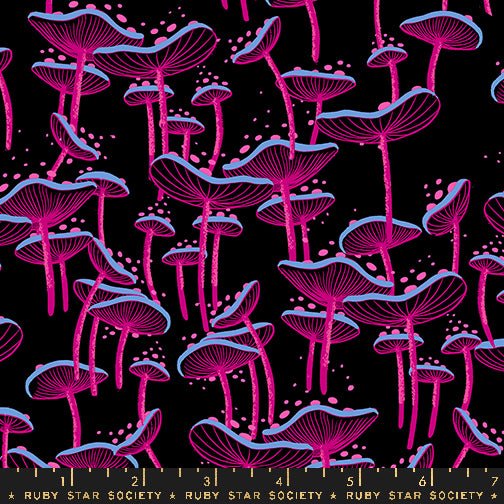 PRE - Order Glow Garden by Sarah Watts - Garden Black RS 2115 17N - Half Yard - June 2025 - Modern Fabric Shoppe