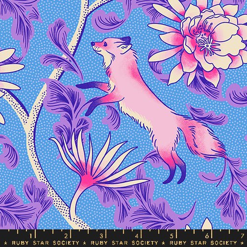 PRE - Order Glow Garden by Sarah Watts - Lindley Blue RS 2112 12 - Half Yard - June 2025 - Modern Fabric Shoppe