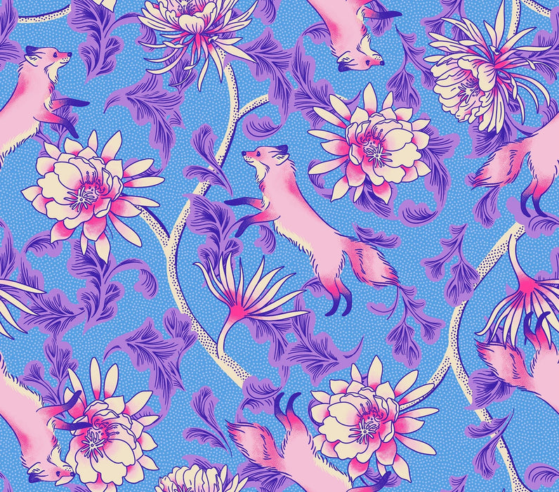 PRE - Order Glow Garden by Sarah Watts - Lindley Blue RS 2112 12 - Half Yard - June 2025 - Modern Fabric Shoppe