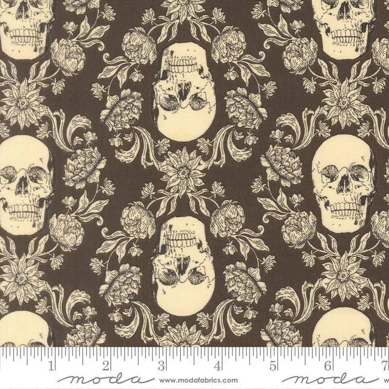 PRE-ORDER Gothic Haunt by Stacy Lest Hsu- Charcoal 21006 15 - Half Yard- May 2027 - Modern Fabric Shoppe