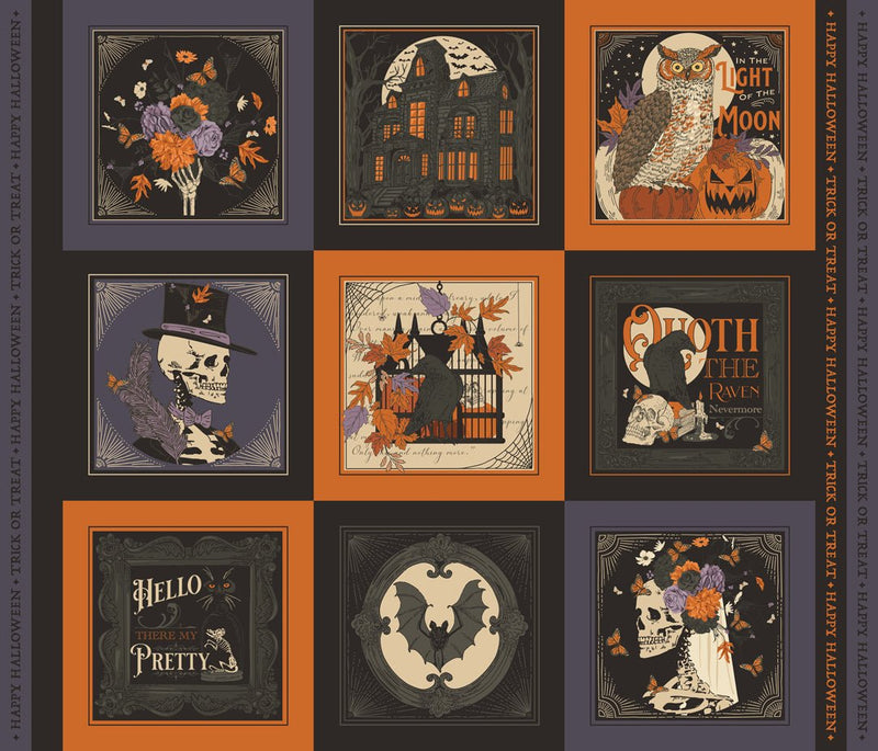 PRE-ORDER Gothic Haunt by Stacy Lest Hsu- Panel Multi 21009 11- Yard- May 2027 - Modern Fabric Shoppe