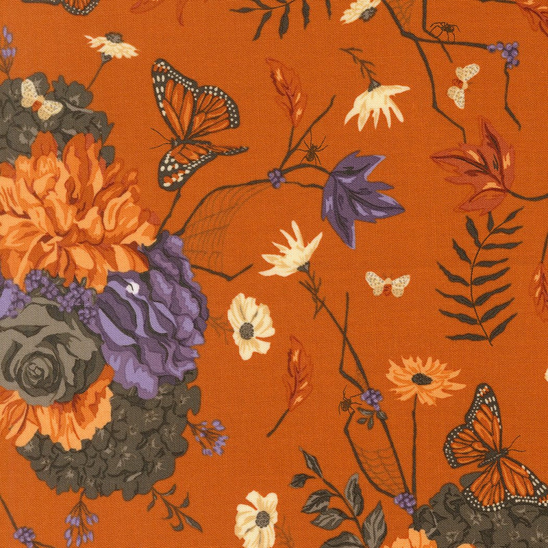 PRE-ORDER Gothic Haunt by Stacy Lest Hsu- Pumpkin 21000 17- Half Yard- May 2027 - Modern Fabric Shoppe